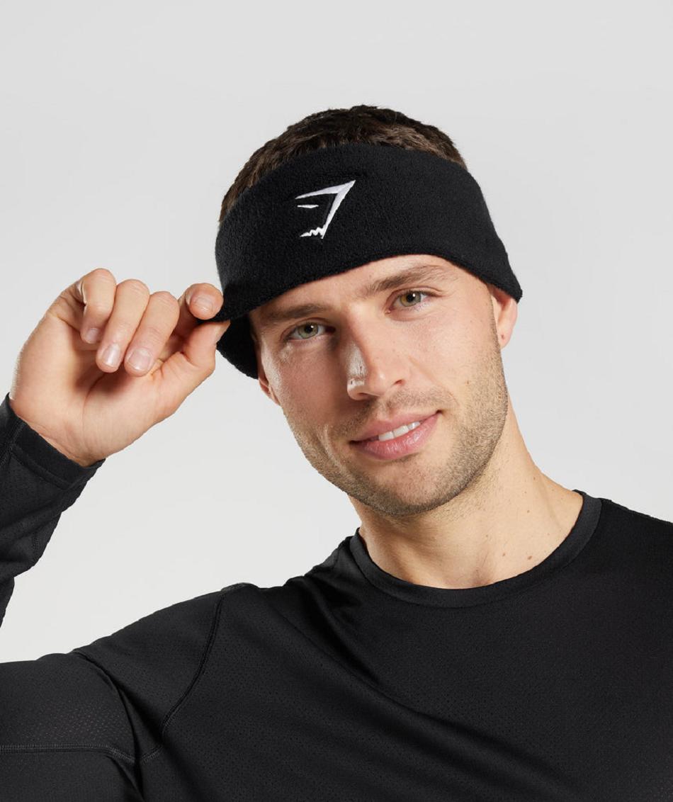 Gymshark Sharkhead Headband Accessories Šeširi Crne | HR 2059LIS